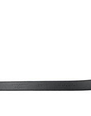 Black Suede Leather Gold Metal Buckle Belt