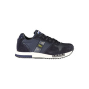 Blue Polyester Sneaker