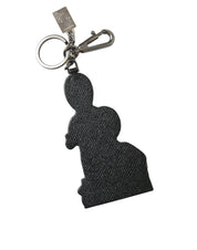 Leather Dominico Stefano #DGFAMILY Logo Badge Keychain
