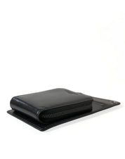 Wallet Black Horse Leather Zip Logo Cross Body Phone Slot
