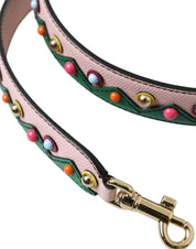 Pink Leather Handbag Accessory Shoulder Strap