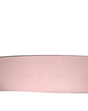 Multicolor Floral Jacquard Lurex Gold Buckle Belt