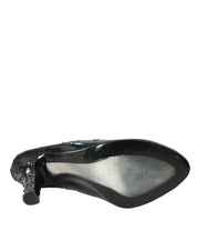 Black Crystal CINDERELLA Heels Pumps Shoes