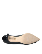 Dolce & Gabbana Black Leather BOOM Patch Heels Pumps Shoes Dolce & Gabbana