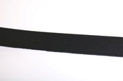 Black Cayman Linen Leather Belt