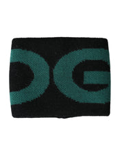 Black Green Wool Logo #DGMILLENNIALS Wristband