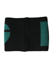 Black Green Wool Logo #DGMILLENNIALS Wristband