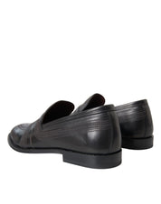 Black Brown Leather Loafer Men Dress Shoes