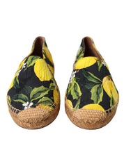 Multicolor Lemon Slip On Espadrilles Shoes