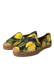 Multicolor Lemon Slip On Espadrilles Shoes