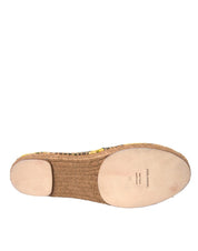 Multicolor Lemon Slip On Espadrilles Shoes