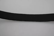 Black Velvet Silver Tone Metal Buckle Men Belt