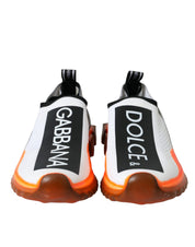 Dolce & Gabbana Black White Orange Slip On Sorrento Sneakers Shoes Dolce & Gabbana