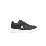 Blue Cowhide Men Sneaker
