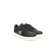 Blue Cowhide Men Sneaker