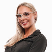 White Metal & Plastic Glasses (Frames)