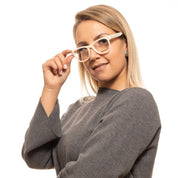 Cream Plastic Glasses (Frames)