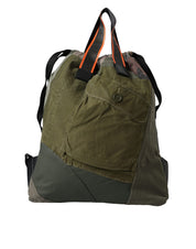 Military Green Patchwork Rucksack Backpack Bag