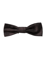 Brown Fantasy Silk Adjustable Neck Men Papillon Bow Tie