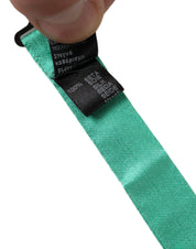 Mint Green Silk Adjustable Neck Men Bow Tie