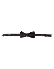 Red Black Floral Adjustable Neck Men Bow Tie