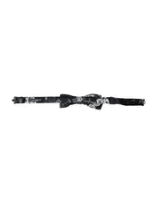 Black Floral Fantasy Adjustable Neck Men Bow Tie
