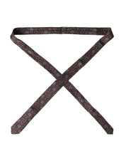 Maroon Floral 100% Silk Adjustable Men Tie