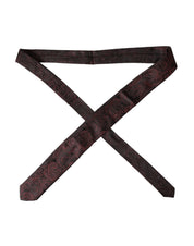 Bordeaux Patterned Silk Adjustable Men Tie