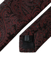 Bordeaux Patterned Silk Adjustable Men Tie