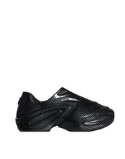 Black Foiled Rubber Toy Low Top Men Sneakers Shoes