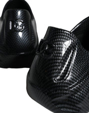 Black Foiled Rubber Toy Low Top Men Sneakers Shoes