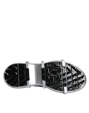 Black Nylon Galileo High Top Sneakers Shoes
