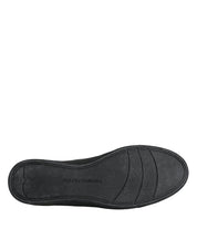Black Gold Leather Classic Sneakers Shoes