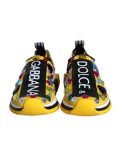 Yellow Sorrento Crystals Sneakers Womens Shoes