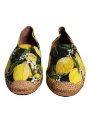 Multicolor Lemon Slip On Espadrilles Shoes