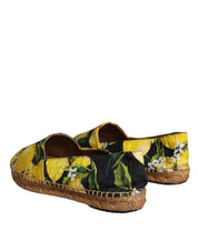 Multicolor Lemon Slip On Espadrilles Shoes