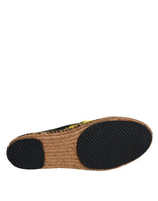 Multicolor Lemon Slip On Espadrilles Shoes