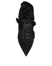 Dolce & Gabbana Black Stiletto Heels Mid Calf Boots Shoes Dolce & Gabbana
