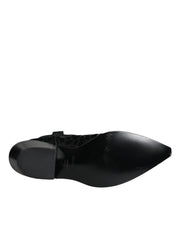 Black Gray Leopard Cowboy Boots Shoes