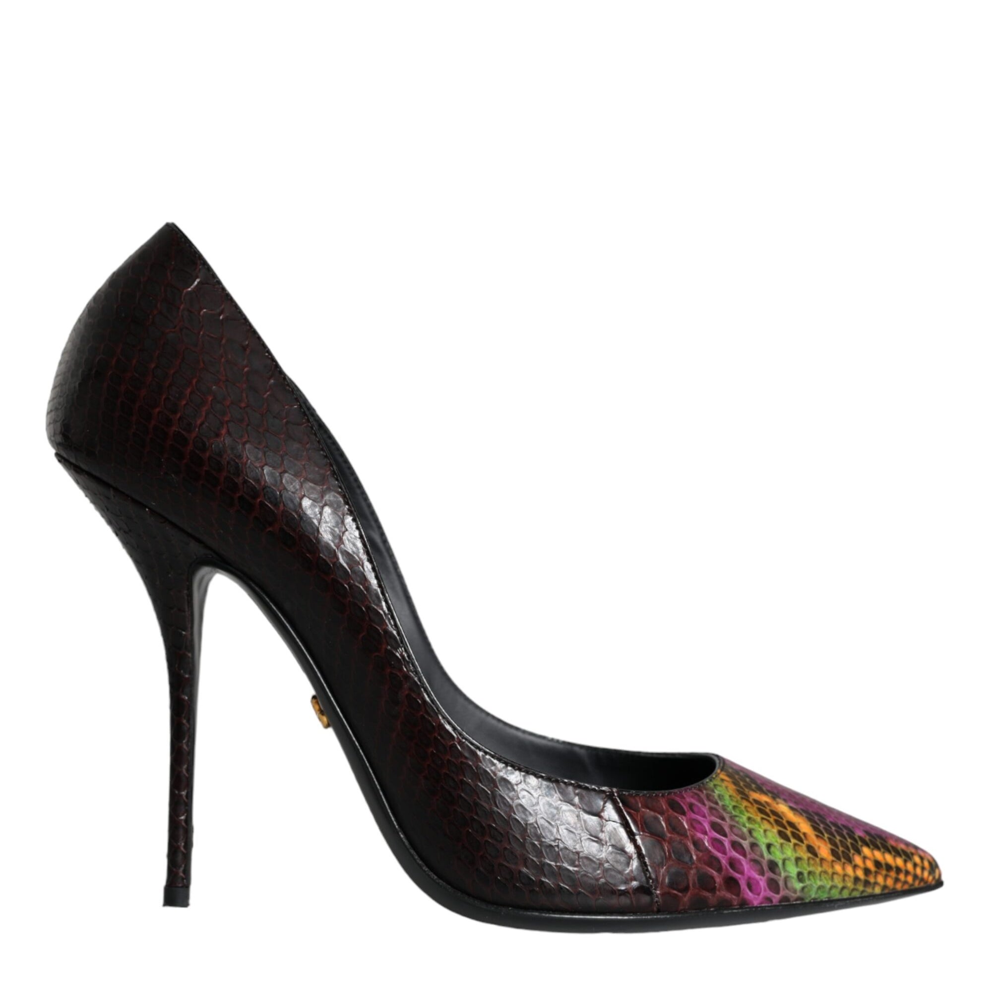 Dolce & Gabbana Multicolor Exotic Leather Heels Pumps Shoes Dolce & Gabbana