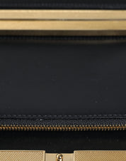 Multicolor Floral Gold Frame Clutch Evening Purse Bag