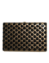 Gold Crystal Bifold Clutch Evening Party Women Purse Bag