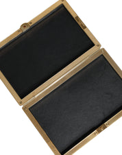Gold Crystal Bifold Clutch Evening Party Women Purse Bag