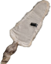 Brown Frost Fox Fur Neck Warmer Winter Scarf