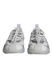 White Silver Low Top NS1 Sneakers Shoes