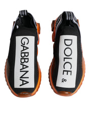 Black Orange Sorrento Slip On Sneakers Shoes