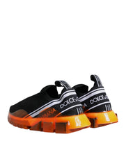 Black Orange Sorrento Slip On Sneakers Shoes