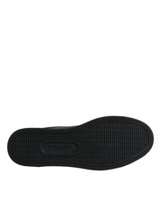 Dolce & Gabbana Black London Sacred Heart Men Sneakers Shoes Dolce & Gabbana