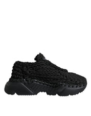 Black Knitted Daymaster Sneakers Shoes