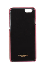 Pink Leather Heart Phone Cover